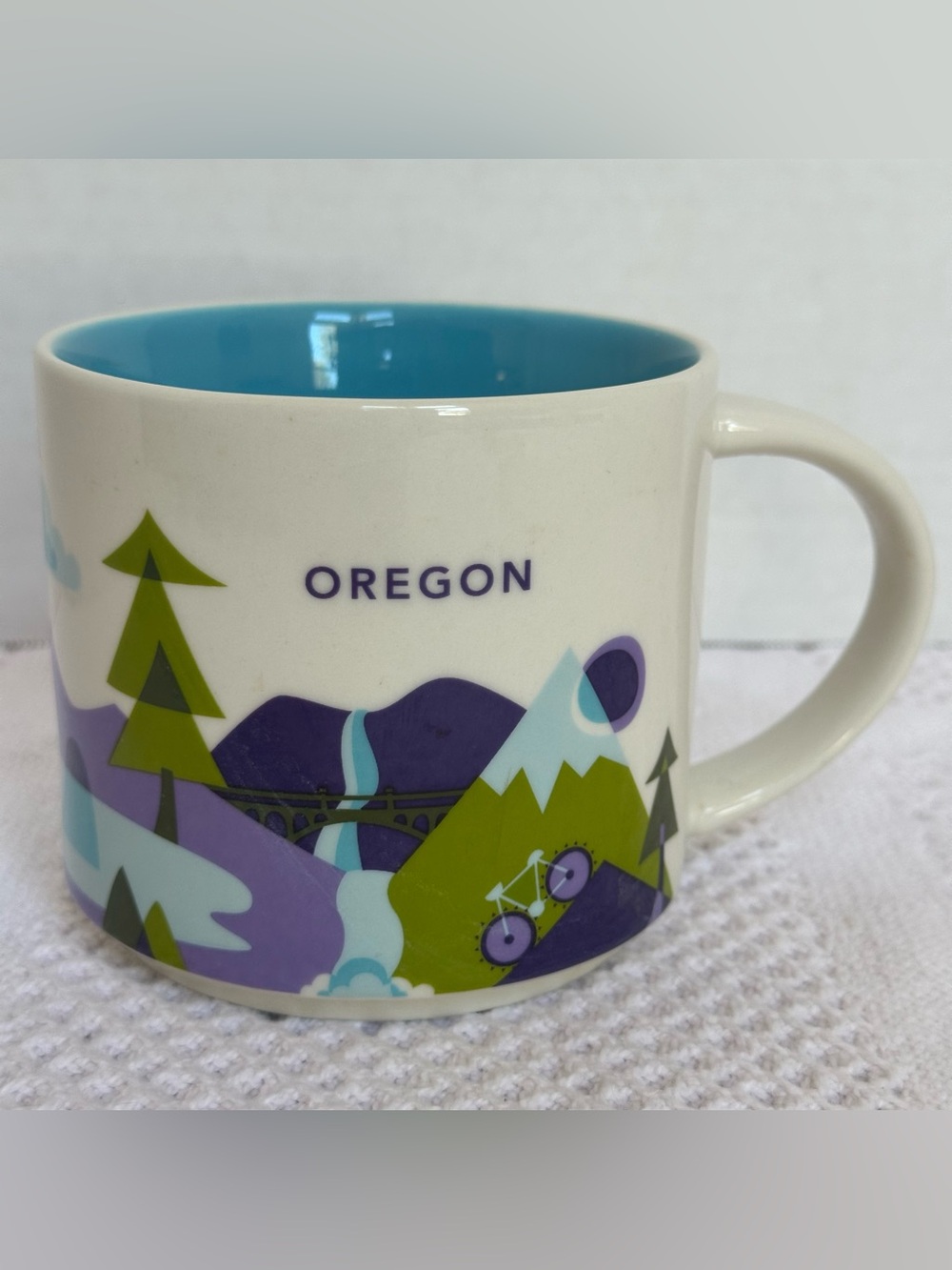 Starbucks Oregon Coffee Cup You Are Here Collection 14 oz Tea Mug 2016 EUC